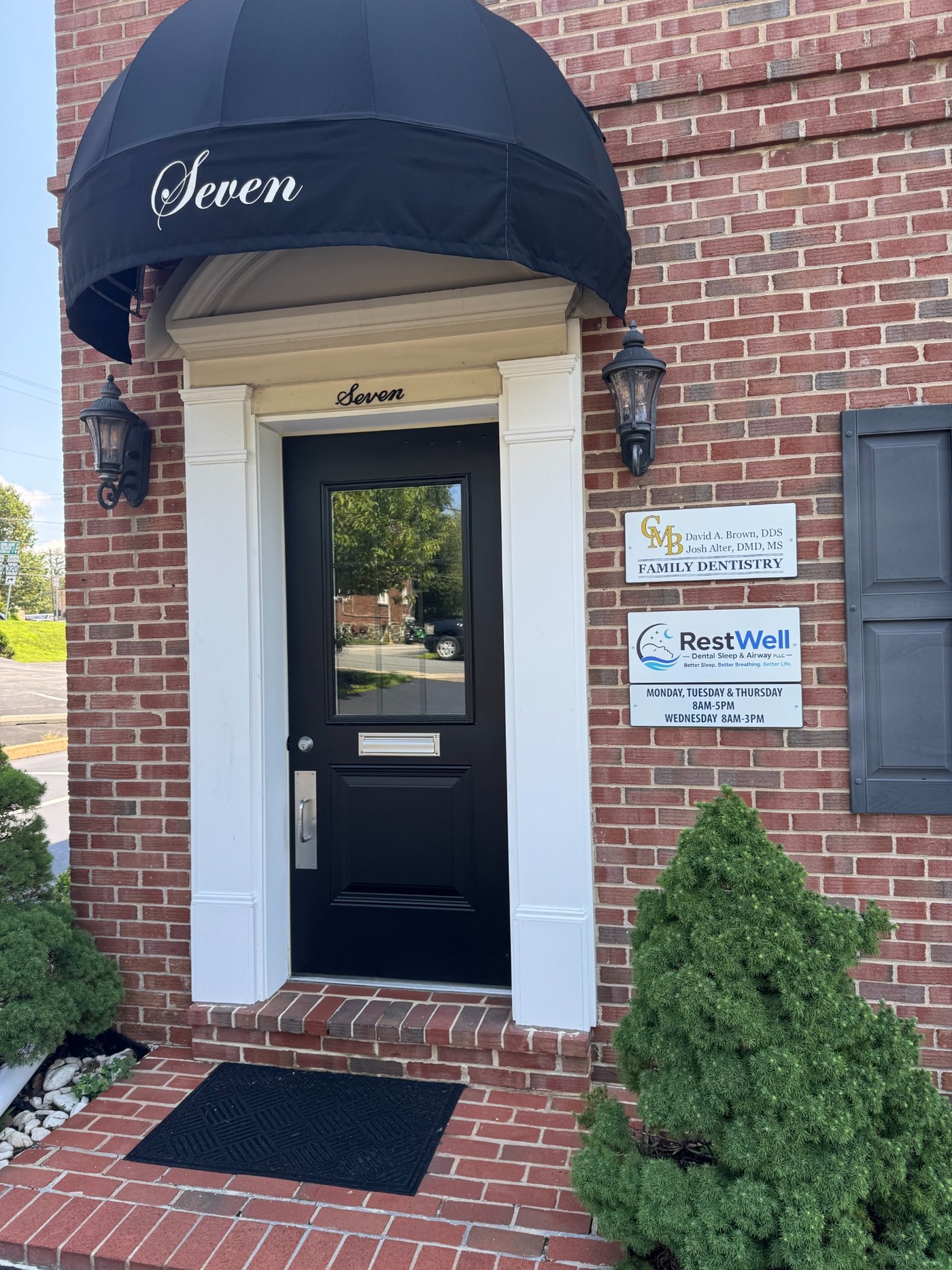 Entrance to RestWell Dental Sleep & Airway at 7 Davis Ave in Broomall, Pennsylvania